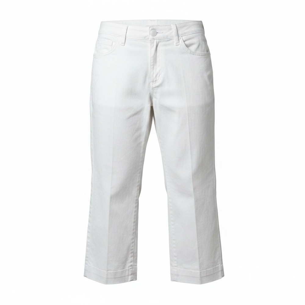 St. John’s Bay Cotton Stretch 4-Pocket Capri Women’s Size 4 White